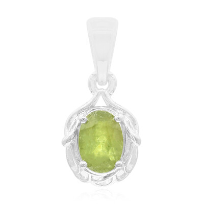 Namibian Demantoid Silver Pendant