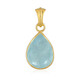 Brazilian Aquamarine Silver Pendant (Bali Barong)
