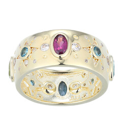 London Blue Topaz Silver Ring (Adela Silber)