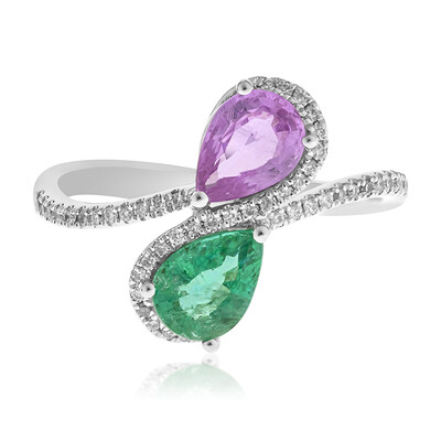 14K AAA Zambian Emerald Gold Ring (CIRARI)