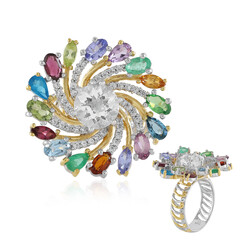 White Quartz Silver Ring (Gems en Vogue)