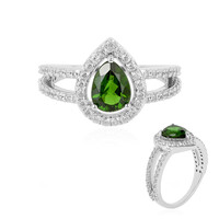 Russian Diopside Silver Ring