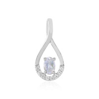 Rainbow Moonstone Silver Pendant