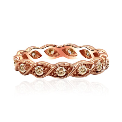 9K SI1 Argyle Rose De France Diamond Gold Ring (Annette)