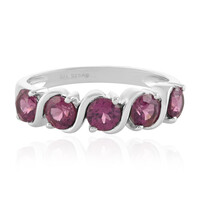 Rhodolite Silver Ring
