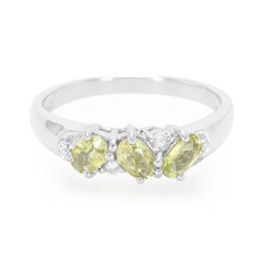 Cuprian Tourmaline Silver Ring