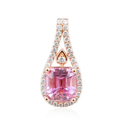 14K Patroke Kunzite Gold Pendant (AMAYANI)