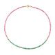 Nigerian Pink Tourmaline Silver Necklace