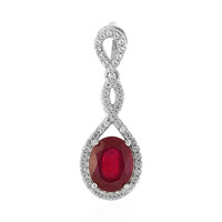 Madagascar Ruby Silver Pendant