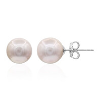 Purple Ming Pearl Silver Earrings (TPC)