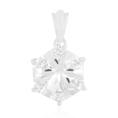 White Quartz Silver Pendant