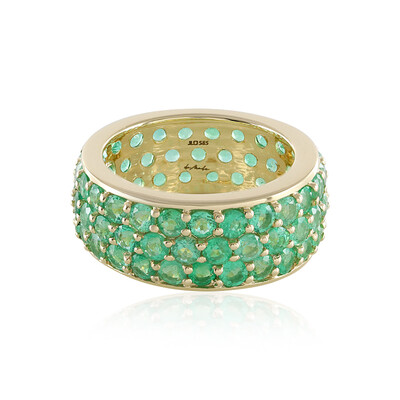 14K Russian Emerald Gold Ring (de Melo)