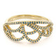 Fancy Diamond Silver Ring