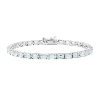 Sky Blue Topaz Silver Bracelet