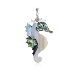 Mixed Gemstones Silver Pendant