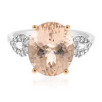 14K AAA Morganite Gold Ring (AMAYANI)