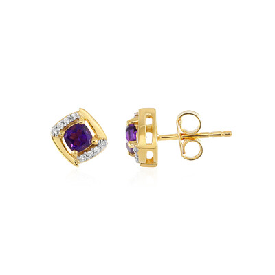 Amethyst Silver Earrings