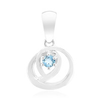 Mozambique Aquamarine Silver Pendant (Pallanova)