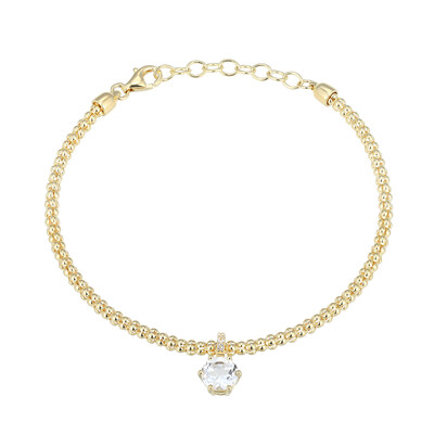 White Topaz Silver Bracelet