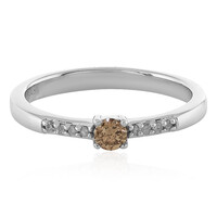 I2 Brown Diamond Silver Ring
