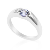 Unheated Tanzanite Silver Ring
