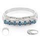 Fancy Diamond Silver Ring