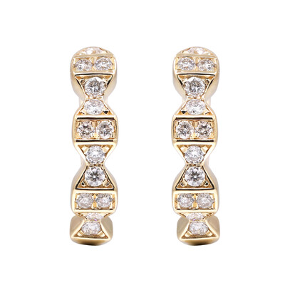 14K I1 (H) Diamond Gold Earrings (CIRARI)