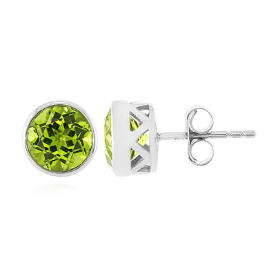 Jilin Peridot Silver Earrings