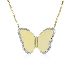 9K Flawless (F) Diamond Gold Necklace (LUCENT DIAMONDS)