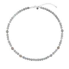 Labradorite Silver Necklace