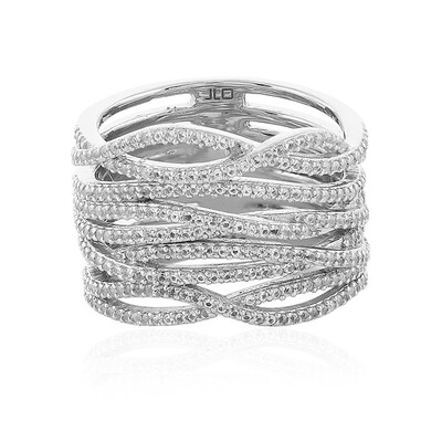 White Topaz Silver Ring