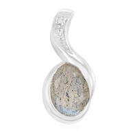 Labradorite Silver Pendant