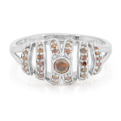 Fancy Diamond Silver Ring