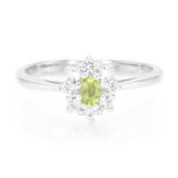 Manchurian Peridot Silver Ring
