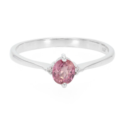 Padparadscha Sapphire Silver Ring