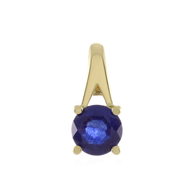 9K Madagascar Blue Sapphire Gold Pendant