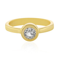 White Topaz Silver Ring