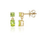 9K Capelinha Sphene Gold Earrings