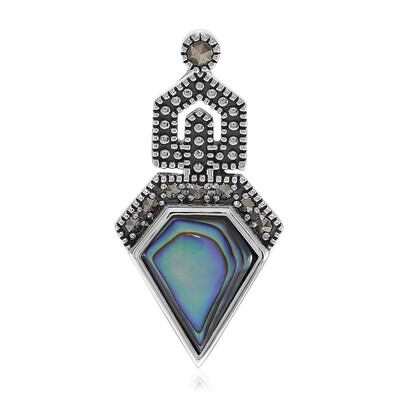Abalone Shell Silver Pendant