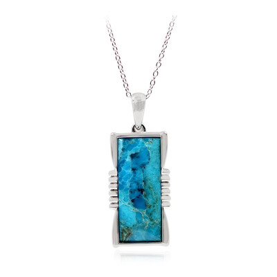Kingman Blue Mojave Turquoise Silver Necklace (Faszination Türkis)