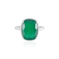 Green Onyx Silver Ring