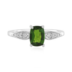 Russian Diopside Silver Ring