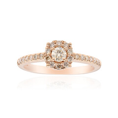 9K SI1 Argyle Rose De France Diamond Gold Ring