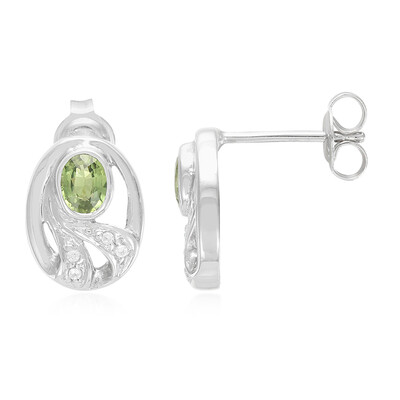 Mozambique Sapphire Silver Earrings