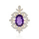 14K Zambian Amethyst Gold Pendant (SUHANA)