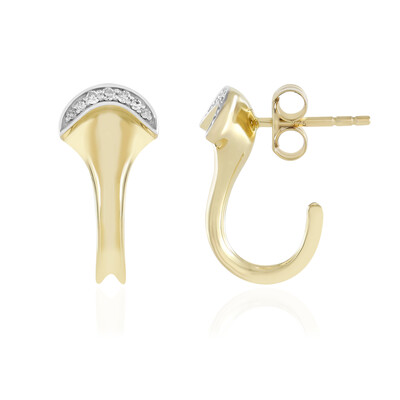 9K I2 (H) Diamond Gold Earrings