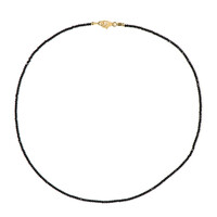 Black Spinel Silver Necklace