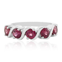 Rhodolite Silver Ring