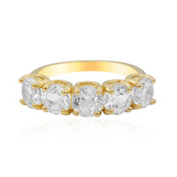White Topaz Silver Ring