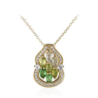 Burmese Peridot Silver Necklace